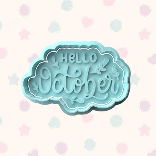Hello Months of the Year Fondant Stamp & Cutter Embosser Set