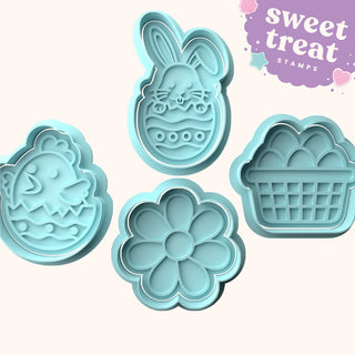 Easter Fondant Stamp & Cutter Embosser Set