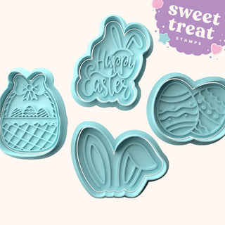 Easter Fondant Stamp & Cutter Embosser Set
