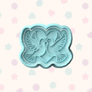 Engagement Fondant Stamp & Cutter Embosser Set