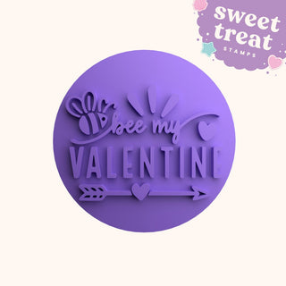 Bee My Valentine Fondant Stamp Embosser and Cutter