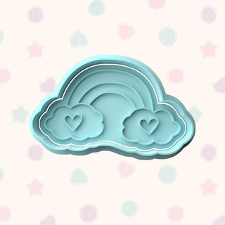 Valentines Love Hearts Set Fondant Stamp & Cutter Embosser Set
