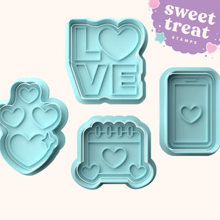 Love Fondant Stamp & Cutter Embosser Set