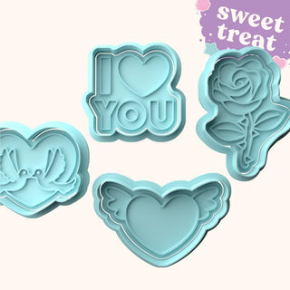 Love Fondant Stamp & Cutter Embosser Set