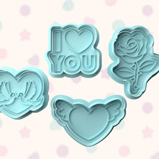 Love Fondant Stamp & Cutter Embosser Set