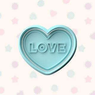Love Fondant Stamp & Cutter Embosser Set