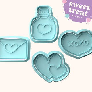 Love Fondant Stamp & Cutter Embosser Set