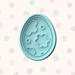 Easter Eggs Fondant Stamp & Cutter Embosser Set