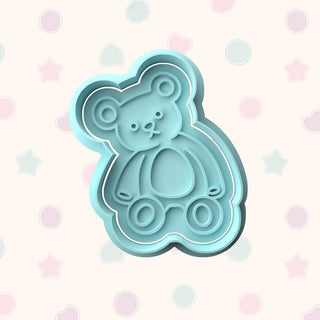 Teddy Bears Fondant Stamp & Cutter Embosser Set